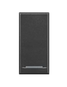 Bticino axolute dark push button 10a rocker switch dark grey hs4055